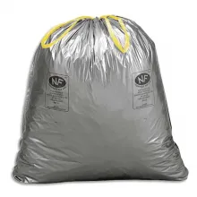 Boîte de 100 sacs poubelles à liens coulissants standards 30 litres 25 microns
