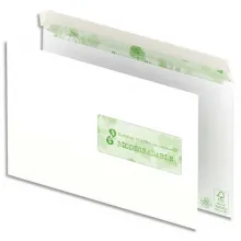 OXFORD Boîte de 500 enveloppes recyclées extra Blanches 90g format C5 162x229 mm avec fenêtre 45x100 mm
