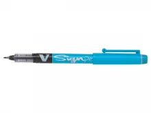 PILOT Stylo-feutre pointe en nylon largeur de trait 0,6 mm encre liquide Turquoise V-SIGN PEN