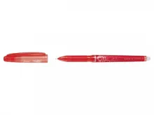 PILOT Stylo Roller FriXion Point, pointe hi-tec fine, s&#039;efface à la gomme en bout de stylo,coloris Rouge.