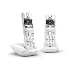 GIGASET Téléphone sans fil AS690 Duo Blanc AS690DUOBLC