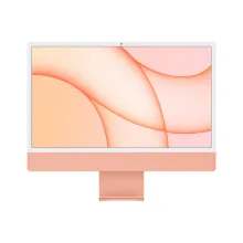 iMac 24 pouces écran Retina 4,5K : Puce Apple M1 CPU 8 cœurs et GPU 8 cœurs, 256Go - Orange