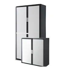 Armoire métallique noir et grise démontable PAPERFLOW EasyOffice 