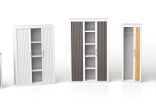 Armoire métal rideaux