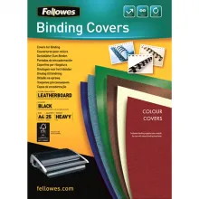 FELLOWES Boîtes de 25 couvertures DELTA format A4 Noir 5373801