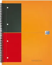 OXFORD Cahier ACTIVEBOOK spirales 160 pages perforées 80g lignée 6mm 21x31,8cm Couverture polypro Orange