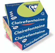 CLAIREFONTAINE Ramette de 500 feuilles papier couleur TROPHEE 80 grammes format A4 Jaune jonquille 1778